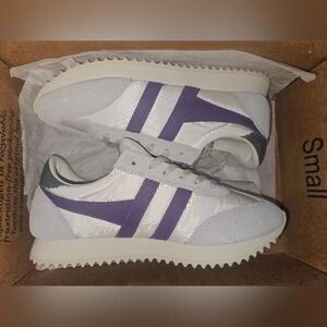 Gola Sneakers, US 8, ofc white &Purple